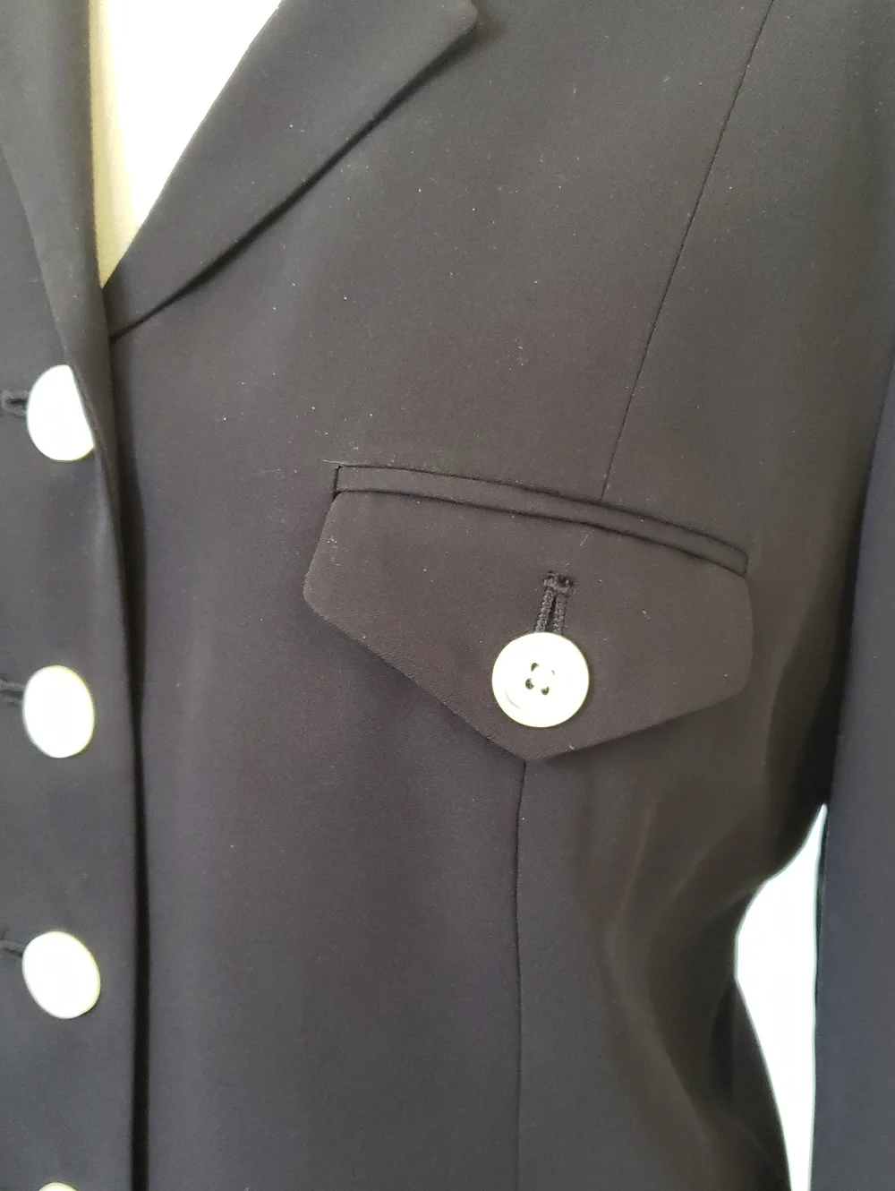 Vintage Ralph Lauren Black Silk Blazer – Size 12